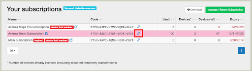 Subscription Server Registration Links Avenza Maps